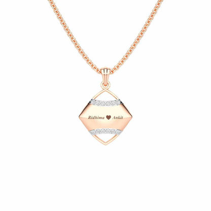 Be Loved Silver Pendant - Rose Gold - Image 1