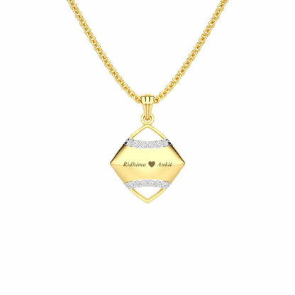 Be Loved Silver Pendant - Yellow Gold - Image 1