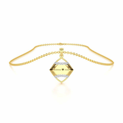 Be Loved Silver Pendant - Yellow Gold - Image 3