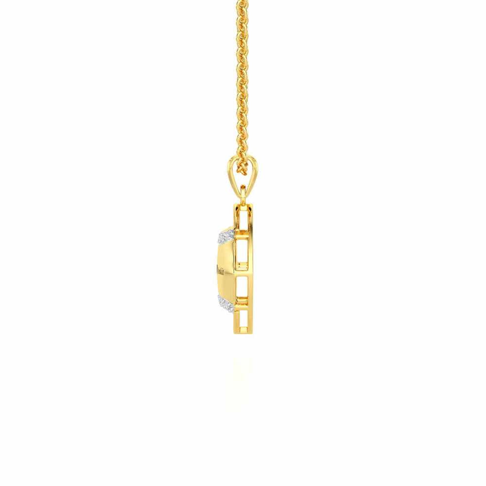Be Loved Silver Pendant - Yellow Gold - Image 4