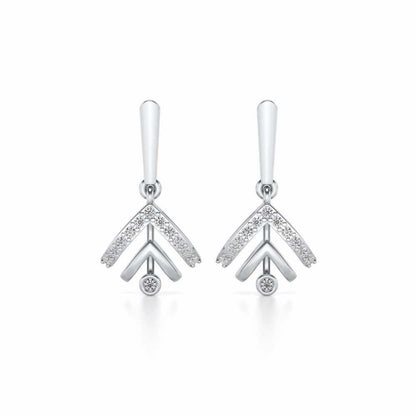 Beacon desire Silver Earrings - White Gold - Image 1