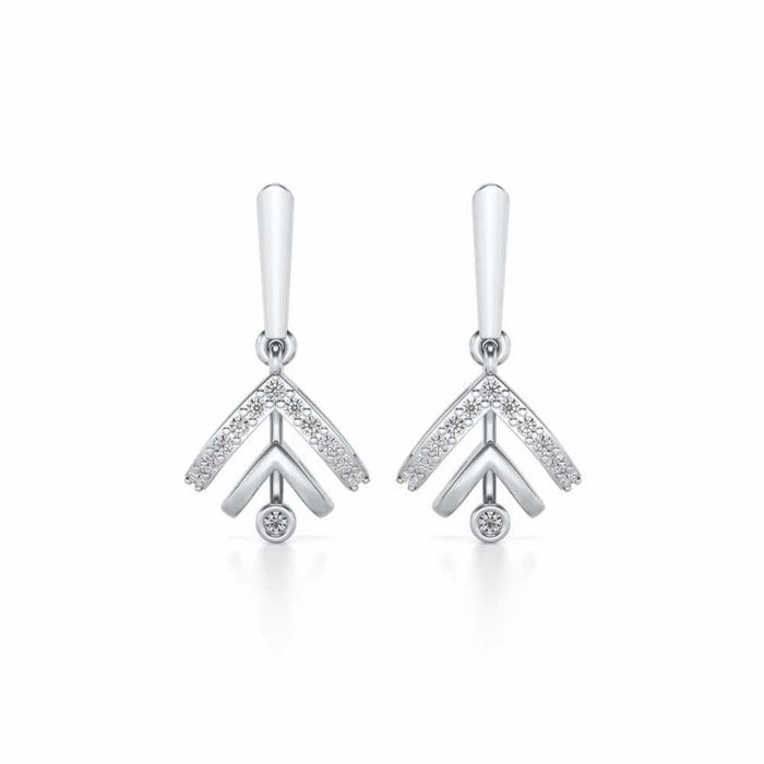 Beacon desire Silver Earrings - White Gold - Image 1