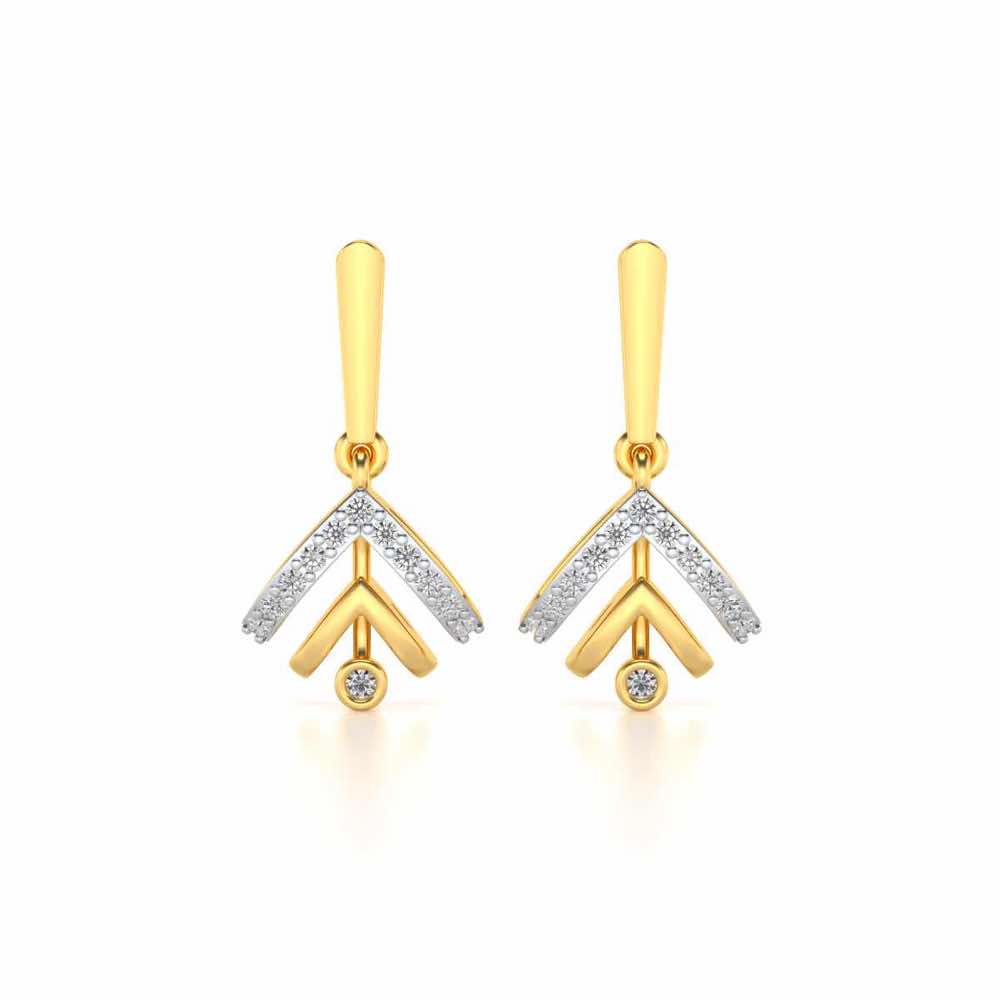 Beacon desire Silver Earrings - Yellow Gold - Image 1