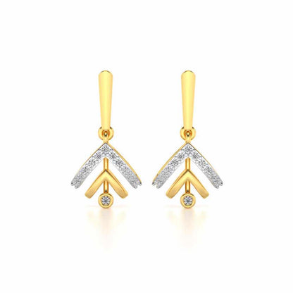 Beacon desire Silver Earrings - Yellow Gold - Image 1