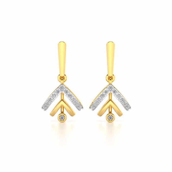 Beacon desire Silver Earrings - Yellow Gold - Image 1