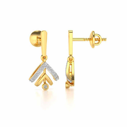 Beacon desire Silver Earrings - Yellow Gold - Image 4
