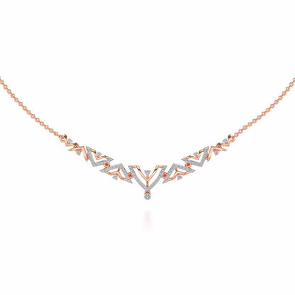 Beacon desire Silver Necklace - Rose Gold - Image 2