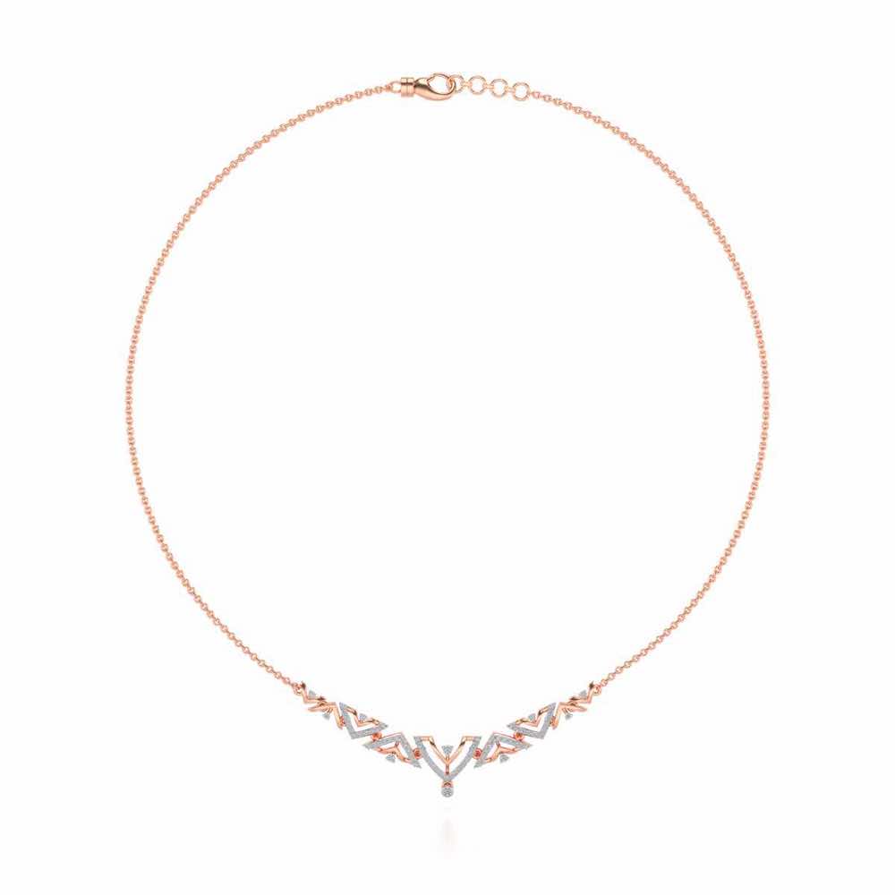 Beacon desire Silver Necklace - Rose Gold - Image 3