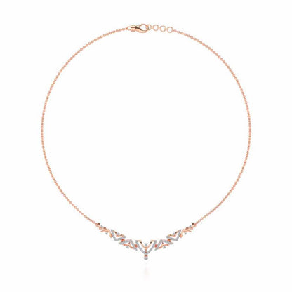 Beacon desire Silver Necklace - Rose Gold - Image 3