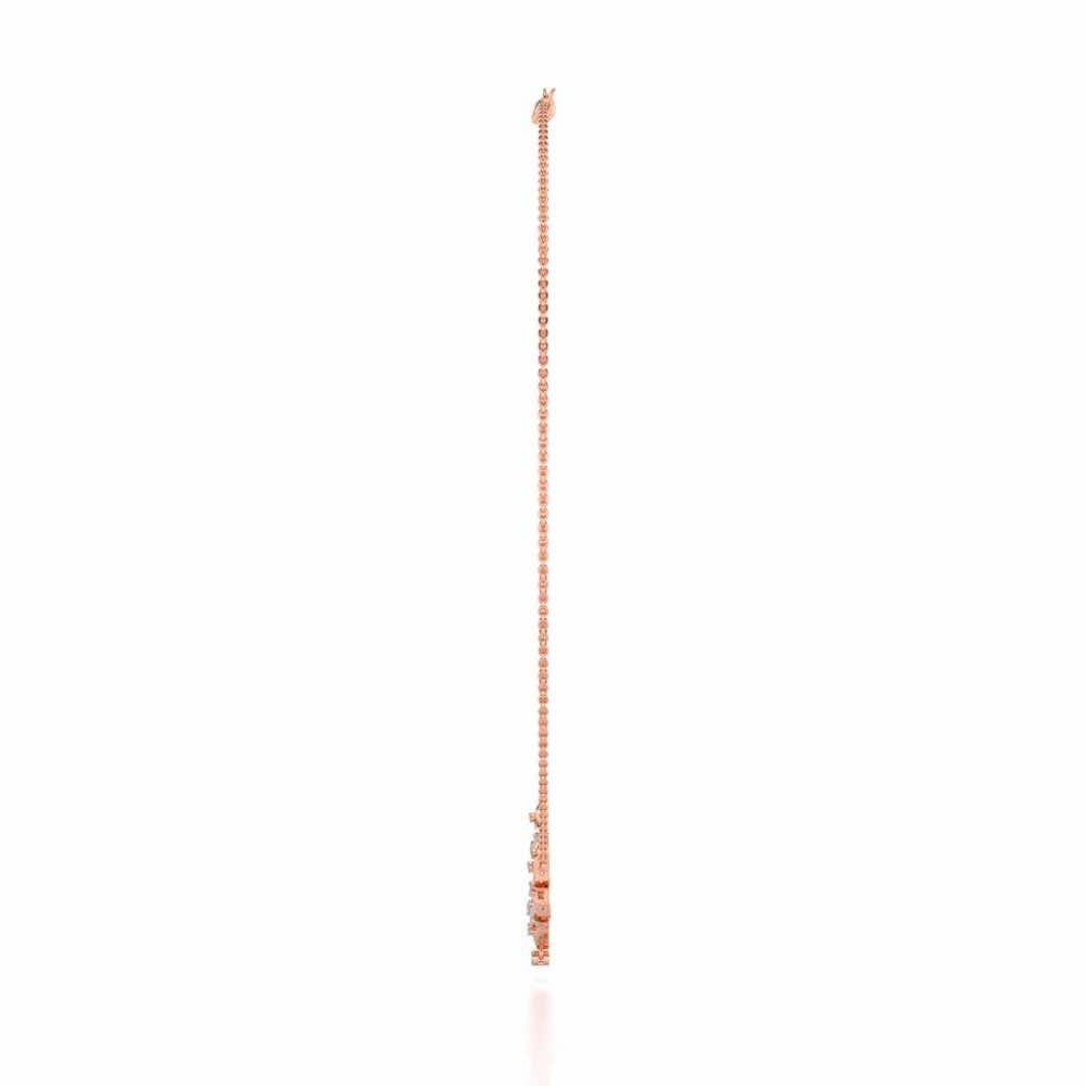 Beacon desire Silver Necklace - Rose Gold - Image 4