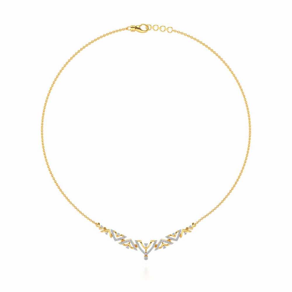 Beacon desire Silver Necklace - Yellow Gold - Image 3