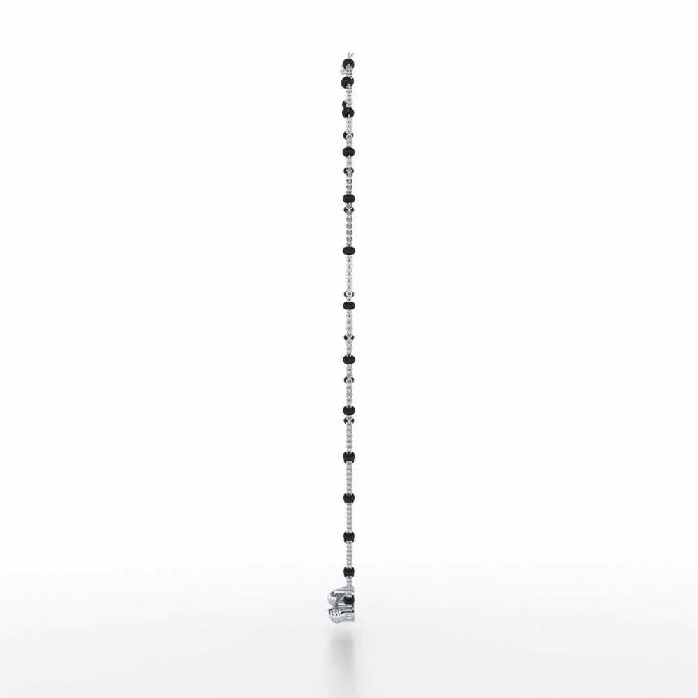 Beaded Array Silver Mangalsutra - White Gold - Image 4