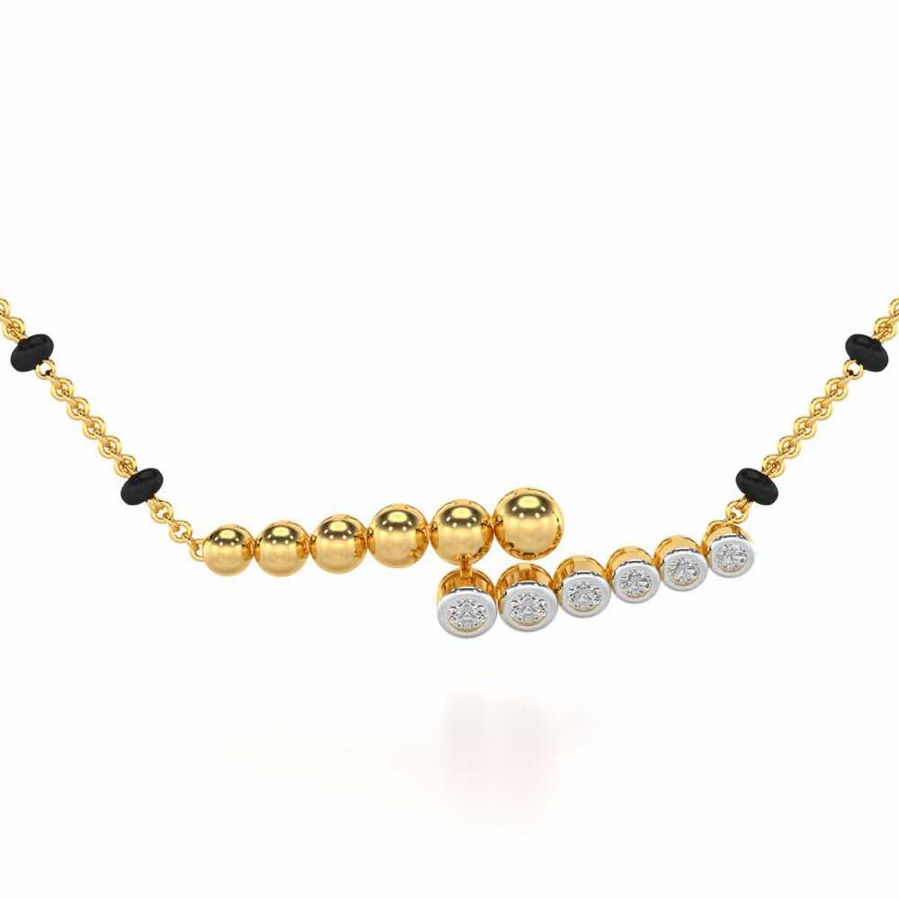 Beaded Array Silver Mangalsutra