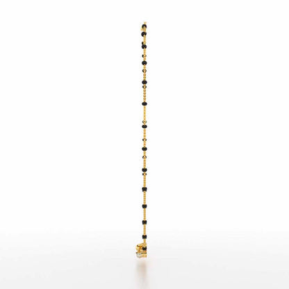 Beaded Array Silver Mangalsutra - Yellow Gold - Image 4