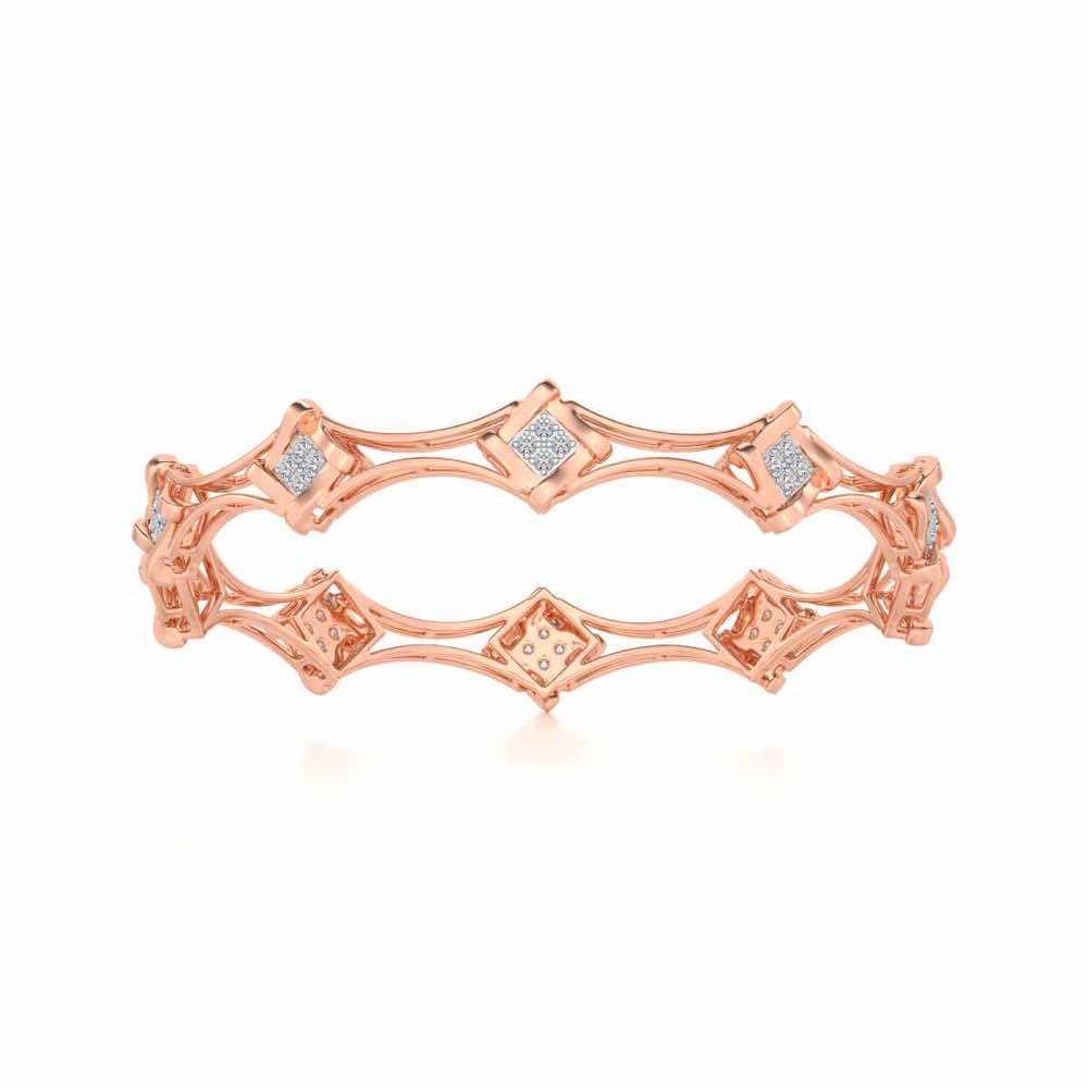 Beam Silver Bangles - Rose Gold - Image 4