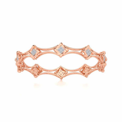 Beam Silver Bangles - Rose Gold - Image 4