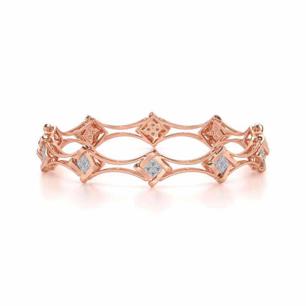Beam Silver Bangles - Rose Gold - Image 5