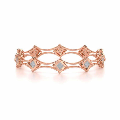 Beam Silver Bangles - Rose Gold - Image 5