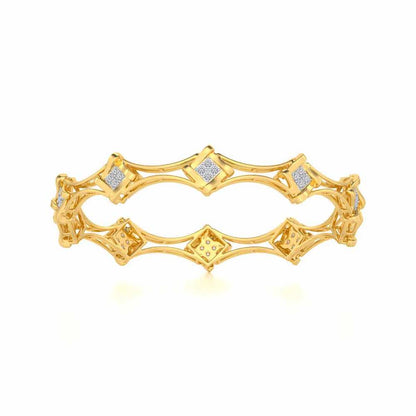 Beam Silver Bangles - Yellow Gold - Image 4