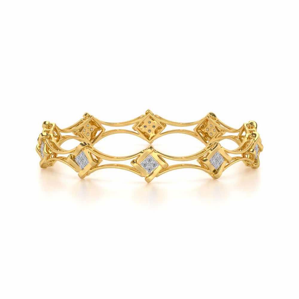 Beam Silver Bangles - Yellow Gold - Image 5