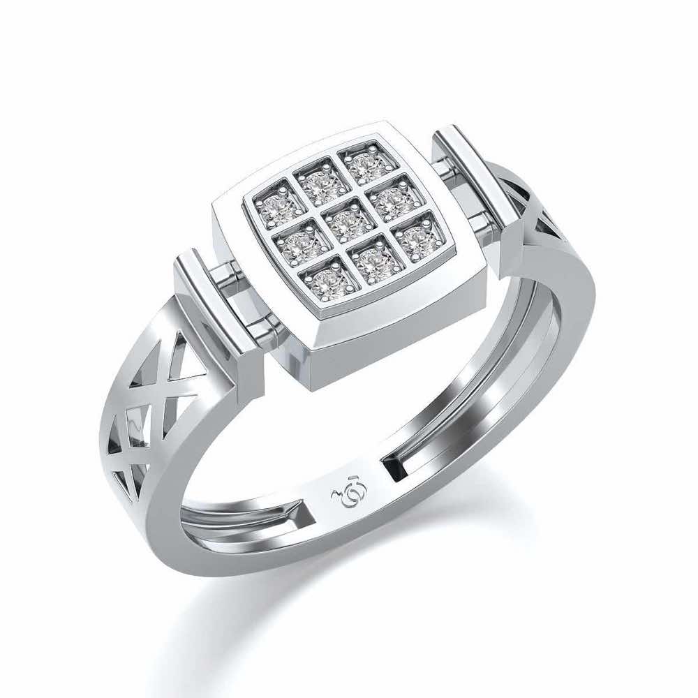 Beguiled Ring For Men - White Gold - Image 1
