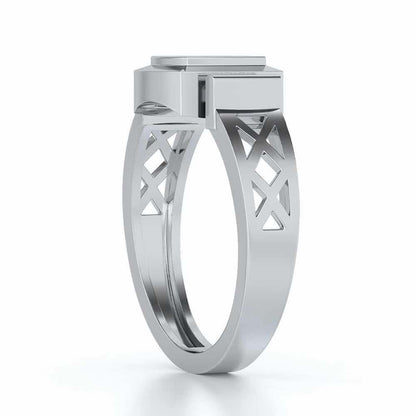 Beguiled Ring For Men - White Gold - Image 3