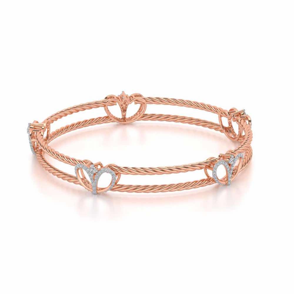 Being Silver Bangles - Rose Gold - Image 2
