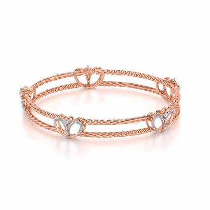 Being Silver Bangles - Rose Gold - Image 2