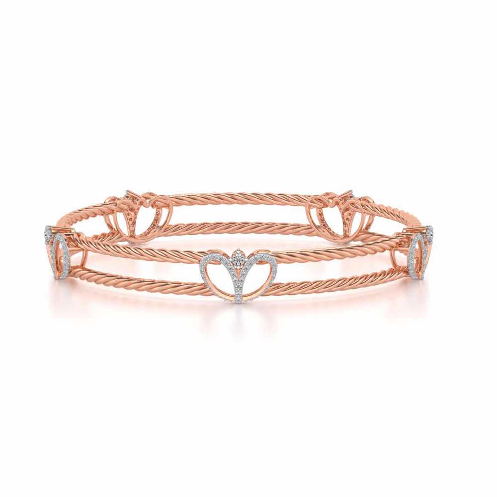 Being Silver Bangles - Rose Gold - Image 5