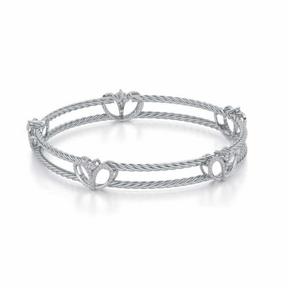 Being Silver Bangles - White Gold - Image 2