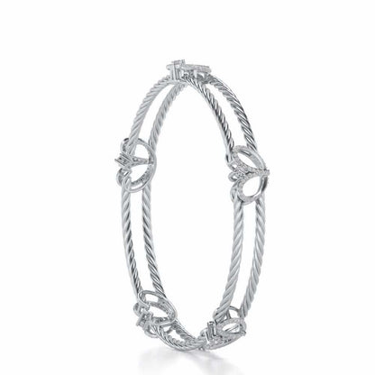 Being Silver Bangles - White Gold - Image 3