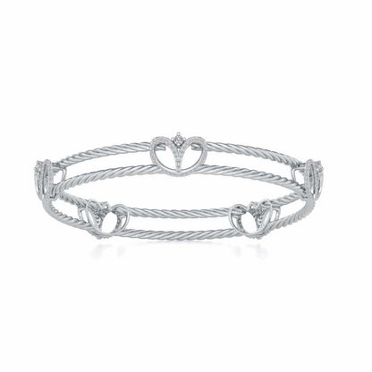 Being Silver Bangles - White Gold - Image 4