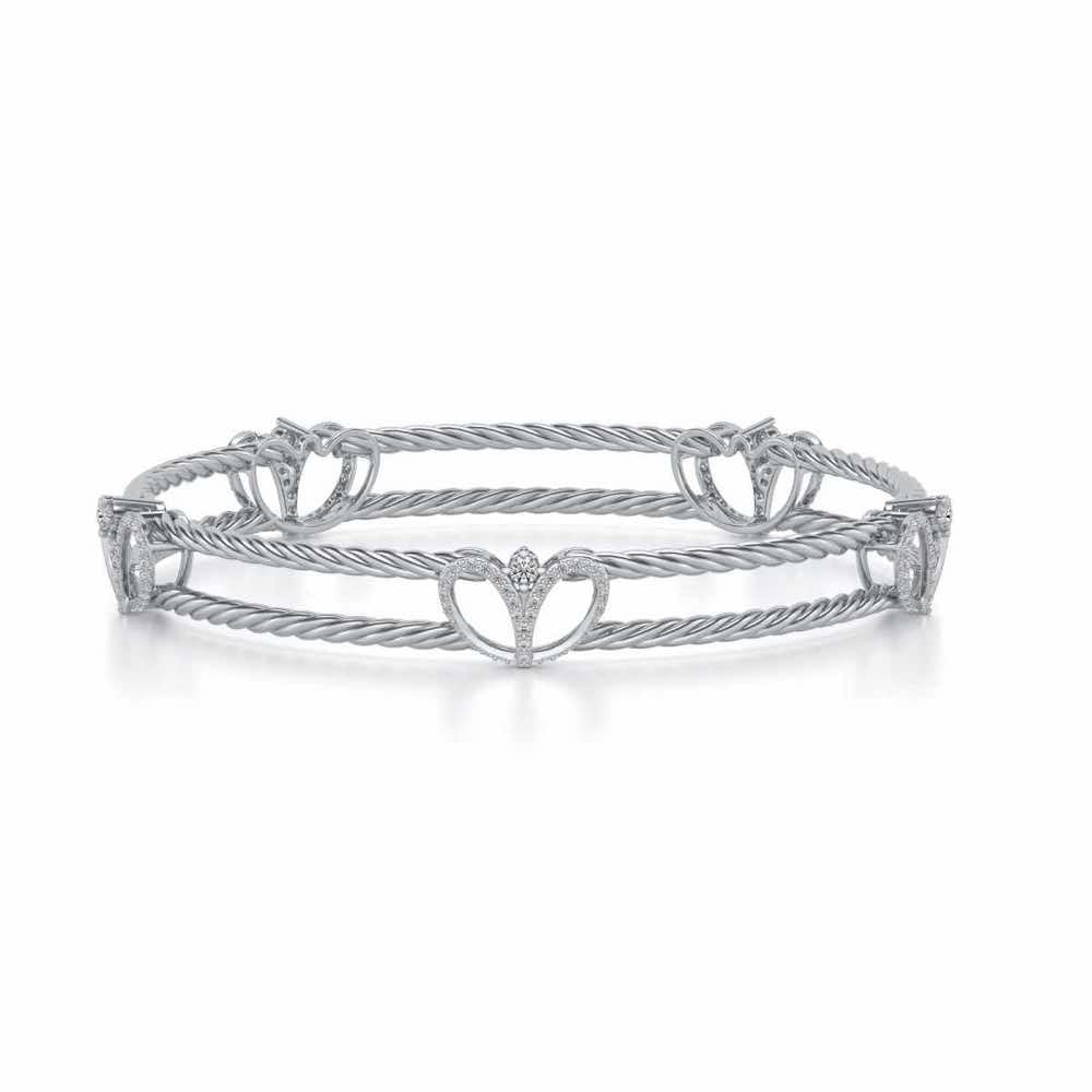 Being Silver Bangles - White Gold - Image 5