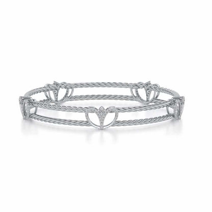 Being Silver Bangles - White Gold - Image 5