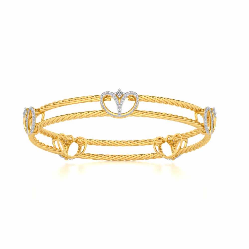 Being Silver Bangles - Yellow Gold - Image 4