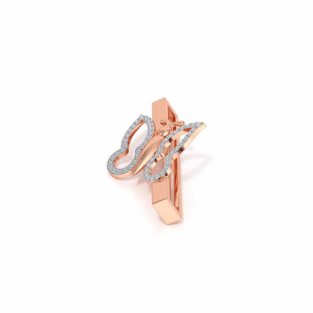 Bella Fly Silver Watch Band - Rose Gold - Image 4