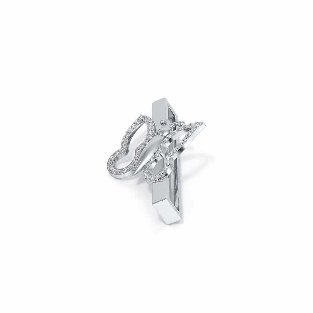 Bella Fly Silver Watch Band - White Gold - Image 4