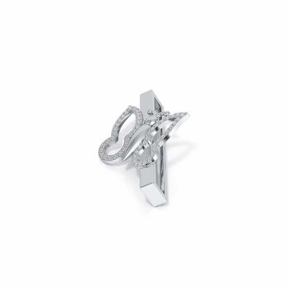 Bella Fly Silver Watch Band - White Gold - Image 4