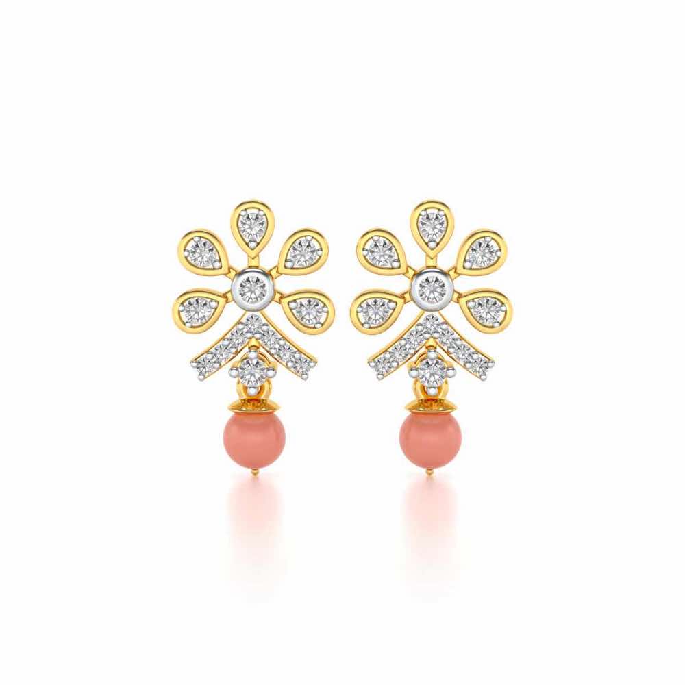 Benevolent Silver Earrings - Yellow Gold - Image 1