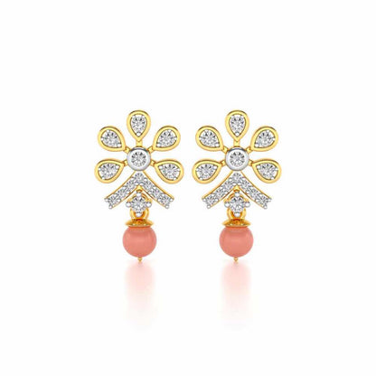 Benevolent Silver Earrings - Yellow Gold - Image 1