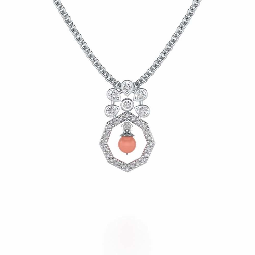 Benevolent Silver Pendant - White Gold - Image 1