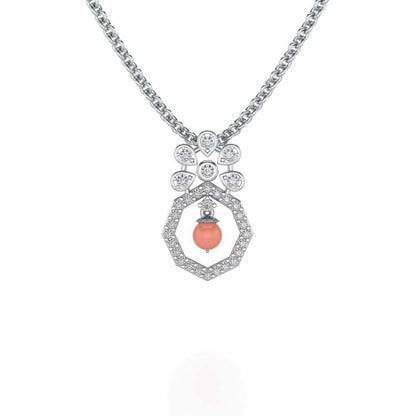 Benevolent Silver Pendant - White Gold - Image 1