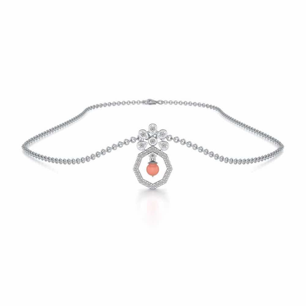 Benevolent Silver Pendant - White Gold - Image 3