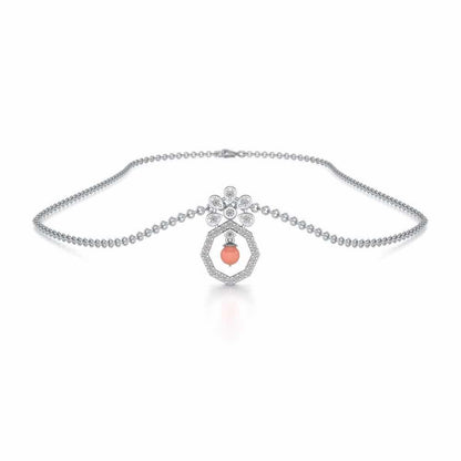 Benevolent Silver Pendant - White Gold - Image 3