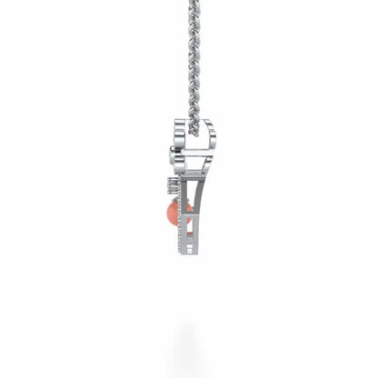 Benevolent Silver Pendant - White Gold - Image 4