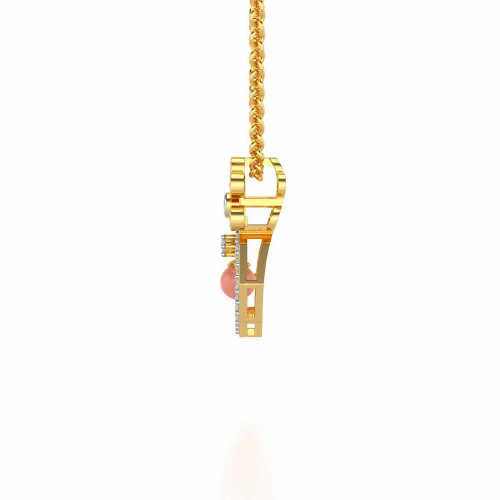 Benevolent Silver Pendant - Yellow Gold - Image 4
