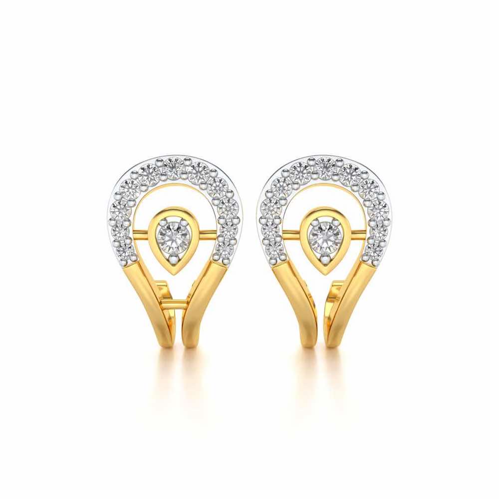 Benevolent Glory Silver Earrings - Yellow Gold - Image 1
