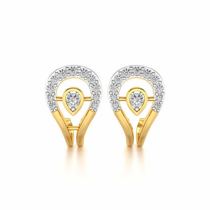 Benevolent Glory Silver Earrings - Yellow Gold - Image 1