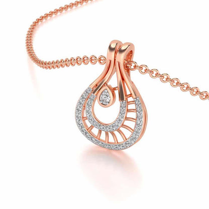 Benevolent Glory Silver Pendant - Rose Gold - Image 2