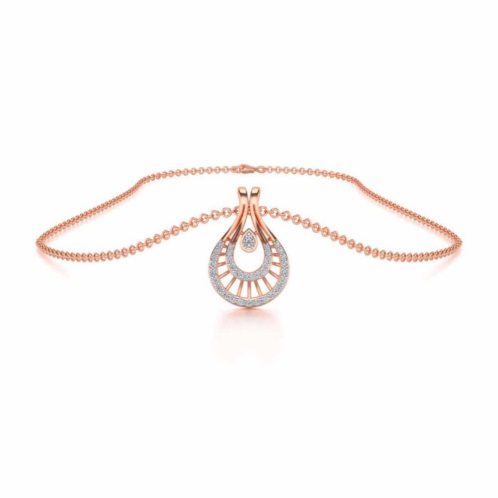 Benevolent Glory Silver Pendant - Rose Gold - Image 3